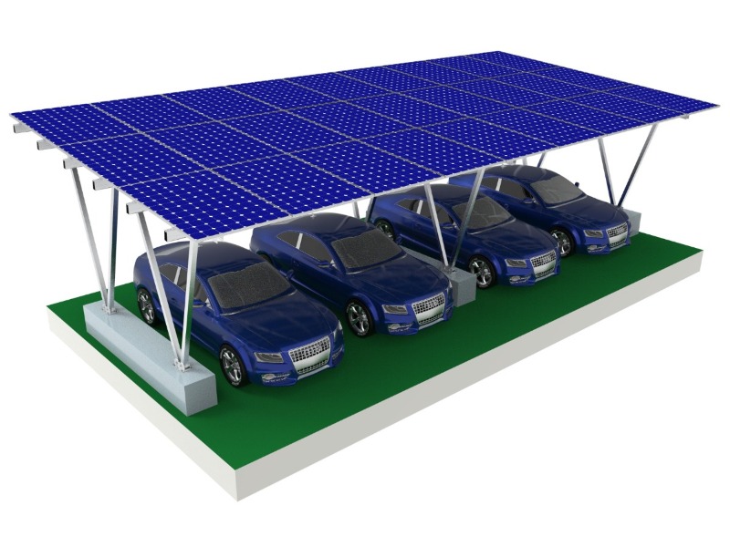 olla de coche con panel solar