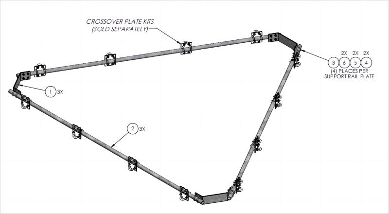 kit de soporte para microondas