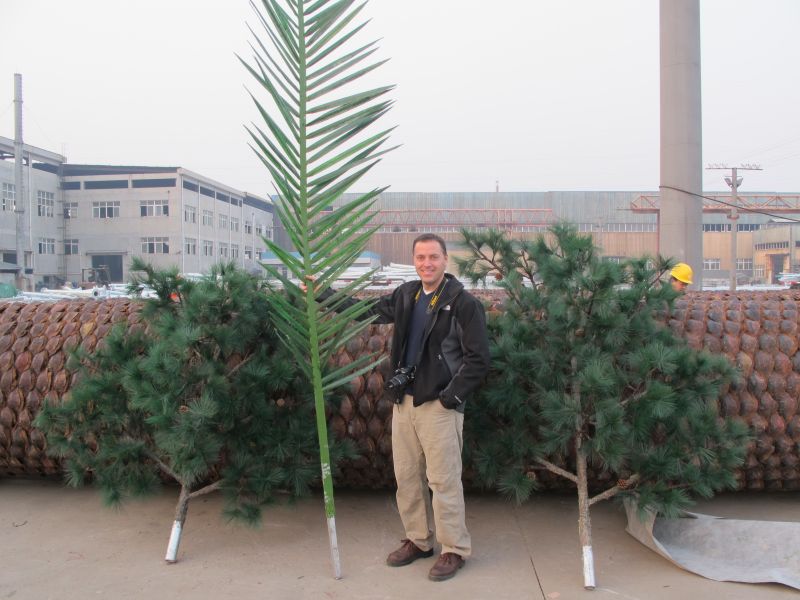 hojas artificiales para torre de árbol