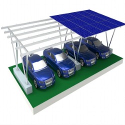 olla de coche con panel solar