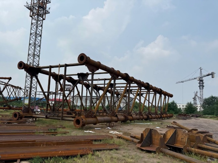 Tubular Tower Trial Assembly 1 tubular steel tower