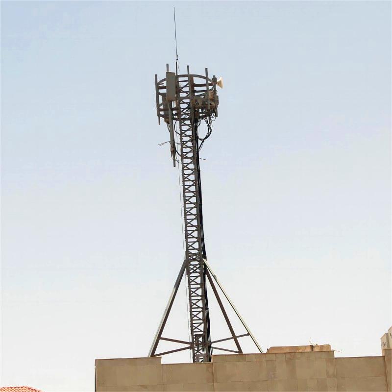 Torre de telecomunicaciones en la azotea de 9 metros en Arabia Saudita