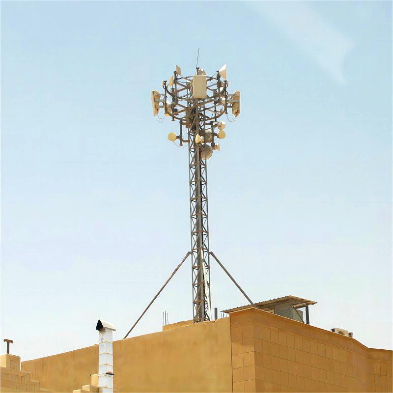 Torre de telecomunicaciones en la azotea de 9 metros en Arabia Saudita